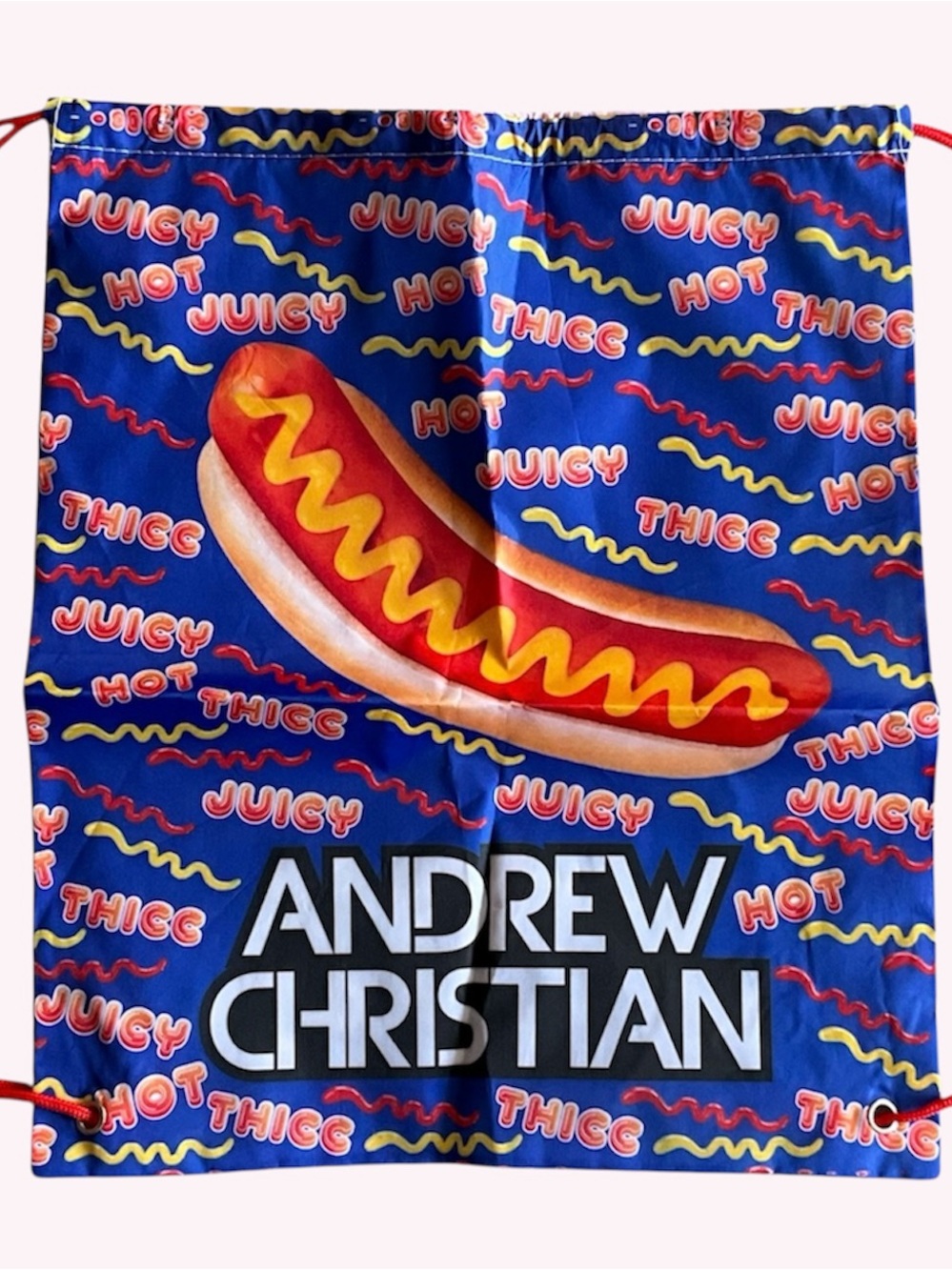 Andrew Christian “Big Hot Dog” Cinch Bag